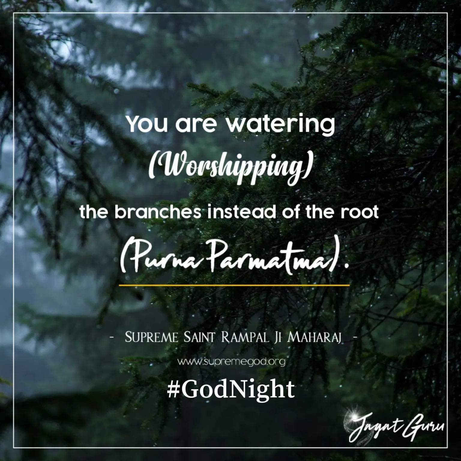 You are watering(worshipping) the branches instead of the root( puran parmatma). #SaintRampalJiQuote #SantRampalJiMaharaj #Quotes #QuotesSantRampalJi