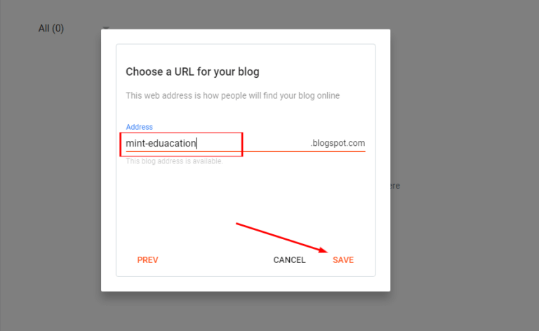 choose url for your site