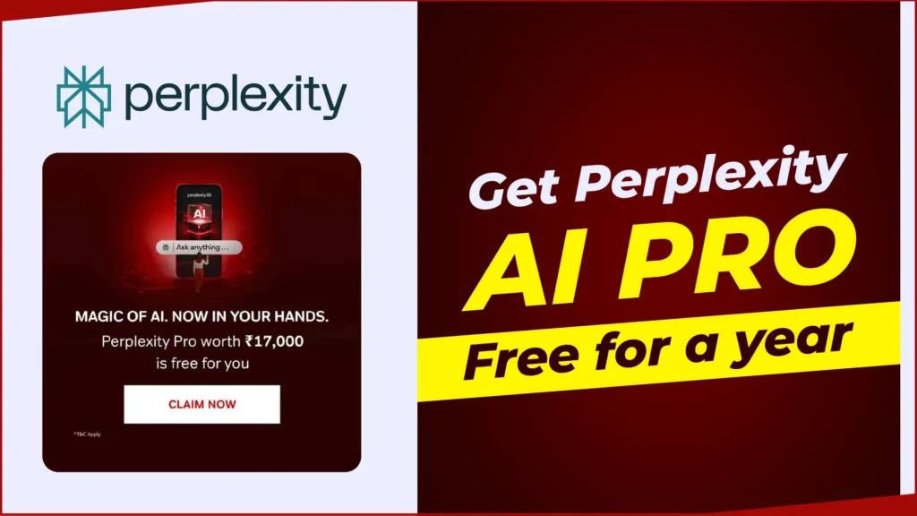 Get Perplexity AI Pro Completely Free for a Year
